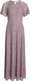 VILA Maxi jurk VIFEMMA korte mouwen Toadstool XL