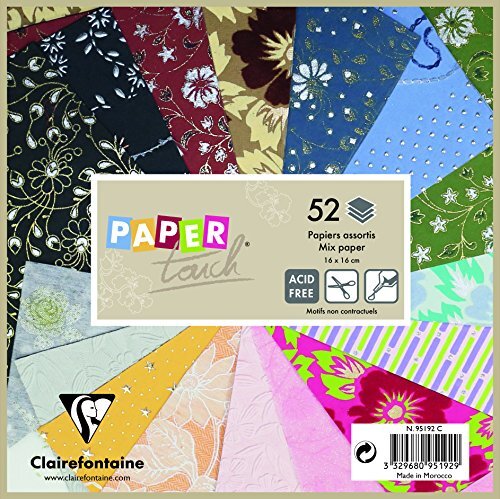 Clairefontaine Mix Handgemaakt, 52S, 16x16cm-assortiment, kleuren, papier, assortiment, 16 x 16 cm