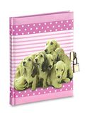 Mareli dagboek met metalen slot en 2 sleutels, 14,5 x 18,5 cm