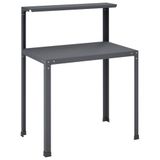 vidaXL Planttafel 100 x 50 x 104 cm Gepoedercoat staal Antraciet