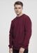 Urban Classics Basic Crew Sweater/trui Bordeaux rood - Maat XS
