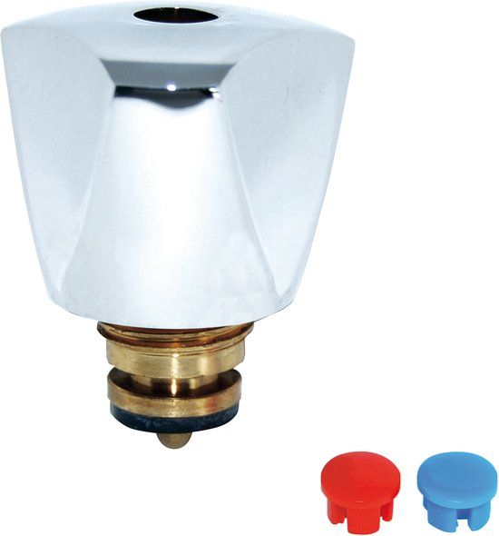 KIRCHHOFF kapgreep, chroom, 3/8", met bovenstuk, Markering blauw