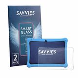 Savvies 2 Stuks Screenprotector - Geschikt voor Menghu Kids Tablet 10.1" - Beschermfolie Glas Transparant