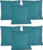 Anna's Collection Coussins d'extérieur ou de jardin - 6x - bleu pétrole - 45 x 45 cm