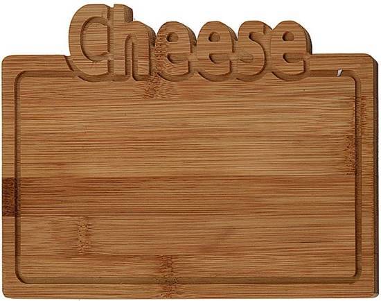 Excellent houseware Bamboe snijplank -Cheese - 25x17cm