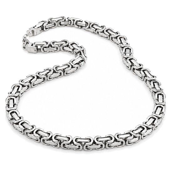 LGT JWLS LGT Jewels Koningsketting Heren Edelstaal Zilverkleurig - 55cm