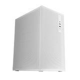 Mars Gaming MC-MESHPRO, MicroATX en Mini-ITX PC-Behuizing, AirMesh Pro System, Mesh Panelen van Japans Staal, 120mm PWM FDB Achterventilator, Ondersteuning voor Vloeistofkoeling tot 120mm USB-C, Wit