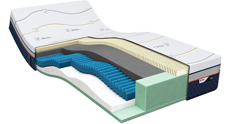 M line Feed: Iconic Hero 5 Latex matras 140 x 200 x 26 cm - tot 140 kg 200 x 140 cm