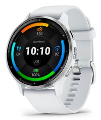 Garmin Venu 3 Smartwatch - 1.4" AMOLED - Silver/White