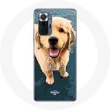 Maniacase Etui voor Xiaomi Redmi Note 10 Pro Golden retriever Puppy