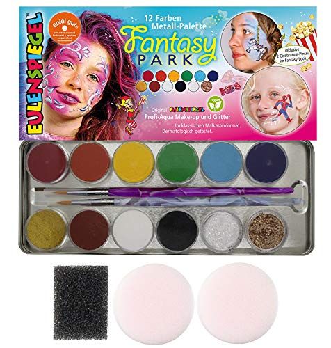 Eulenspiegel Fantasy Park Make-up Palet - Veganistisch - Schminkset - Kinderschmink - Carnaval