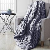 Modern Threads Deken, Microvezel, Grijs, 50x60
