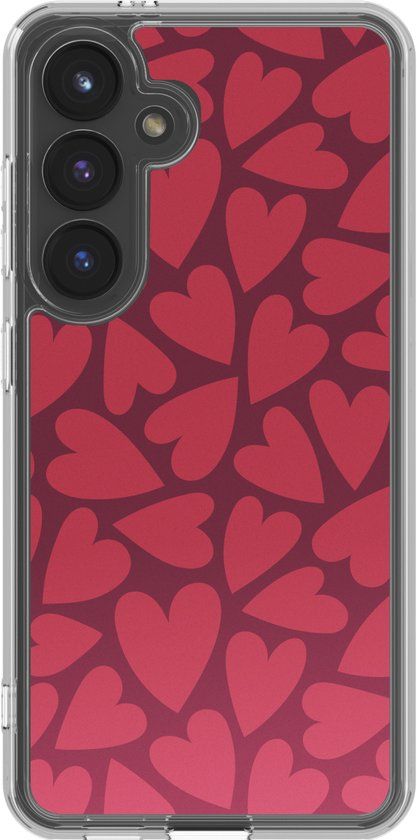imoshion Hoesje - Geschikt voor Samsung Galaxy S25 - Design hoesje - Hearty Coral Dust