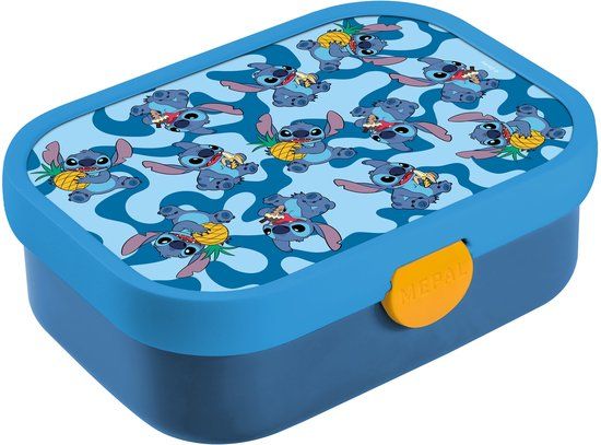 Mepal Lunchbox Campus - 750 ml - Broodtrommel met vakjes voor kinderen - Geschikt voor 4 boterhammen - Stitch