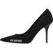 Moschino Pumps en néoprène avec logo Noir Taille : 41