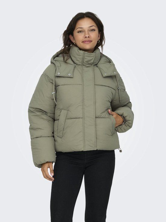 ONLY ONLHOPE SHORT PUFFER JACKET CC OTW - Dames - Mermaid - Maat L - Winterjas