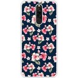 Hibiscus Vintage Beschermende siliconen case compatibel met Redmi Note 8