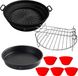 Equivera Accessoires pour friteuse à air - Set d'accessoires pour friteuse à air - Convient aux friteuses à air chaud