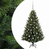 vidaXL Kunstkerstboom met Ballen 120 cm 150 LED's Warmwit