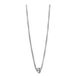 BERING Damesketting in glanzend zilver - Arctic Symphony Collection met roestvrij staal - BMY5-S-ME-N-450