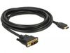 DeLOCK 85585 Câble DVI-D vers HDMI 3m Noir