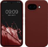 kwmobile telefoonhoesje geschikt voor Google Pixel 10a - Hoesje met siliconen coating - Smartphone case in wijnrood
