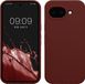 kwmobile telefoonhoesje geschikt voor Google Pixel 10a - Hoesje met siliconen coating - Smartphone case in wijnrood