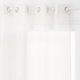 Atmosphera Moly Gordijn - 135x240cm - Ivoor - Wit - Kant en klaar met ringen