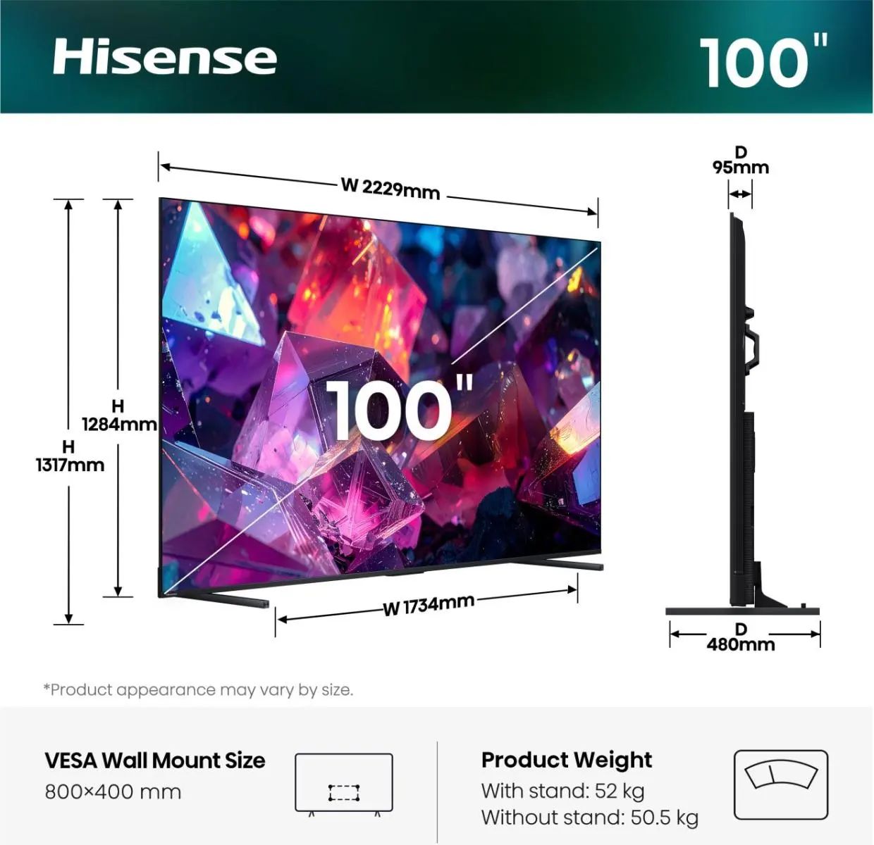 Hisense 100E79S PRO / LED-LCD QLED / 100 / 2026