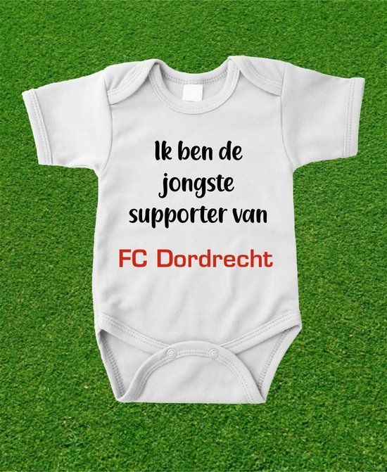 FC Dordrecht rompertje - Wit - Maat 98/104 - Unisex