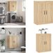 vidaXL Wandkast 69,5x34x90 cm bewerkt hout sonoma eikenkleurig