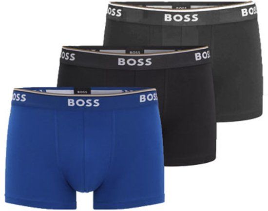 BOSS Power 3-Pack Boxershorts - Men - Blue - Size XL