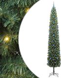 vidaXL Kunstkerstboom Groen 300 cm PVC en Staal en Kunststof