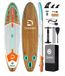COIL Sac à dos gonflable SUP Board 335 cm – Set Stand Up Paddle Allround – Inclus Pagaie, Pompe & Sac à dos – jusqu'à 170 kg - Marron