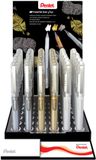 Pentel Gelschrijver K230M medium metallic assorti 3 couleurs | 36 pièces