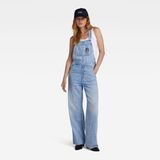 G-Star Straight Leg Dungaree wmn Dames Jumpsuits Katoen 100% Sun Faded Cloudburst