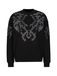 19V69 ITALIA Sweatshirt 'Omero Baroque Str' grijs / zwart