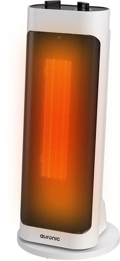 Auronic Ventilatorkachel Pro – 2000W – Keramische Kachel met Instelbare Thermostaat en Timer – 3 Warmtestanden - Wit