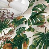 ANRO Tafelkleed Jungle bladeren Meerkleurig Ovaal 200x140cm