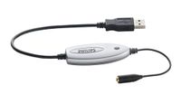 Philips LFH9034 USB audio-adapter voor hoofdtelefoon of luidspreker met 3,5 mm, jackstekker, zwart