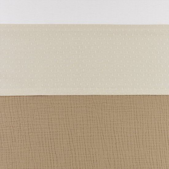 Meyco Baby Plume ledikant laken - Soft Sand - 100x150cm - Katoen - 0.3 TOG