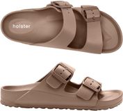 Holster Sundreamer Vegan Slides Podologisch Goedgekeurd Slipper BRUIN Maat 40