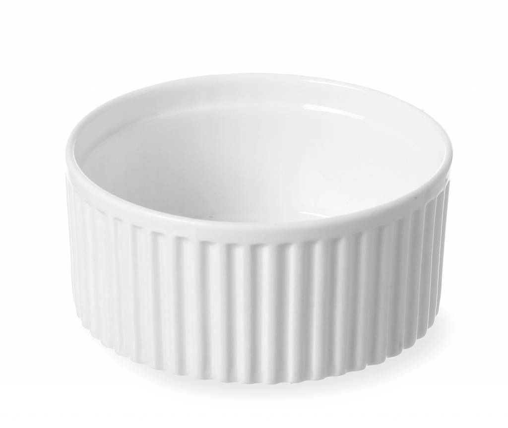 Hendi Ramekin Geribd 120 x 120 x 55 mm Wit Porselein