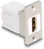 Delock HDMI Keystone module | met inbouwframe | HDMI2.1 (8K 60Hz + HDR) | wit