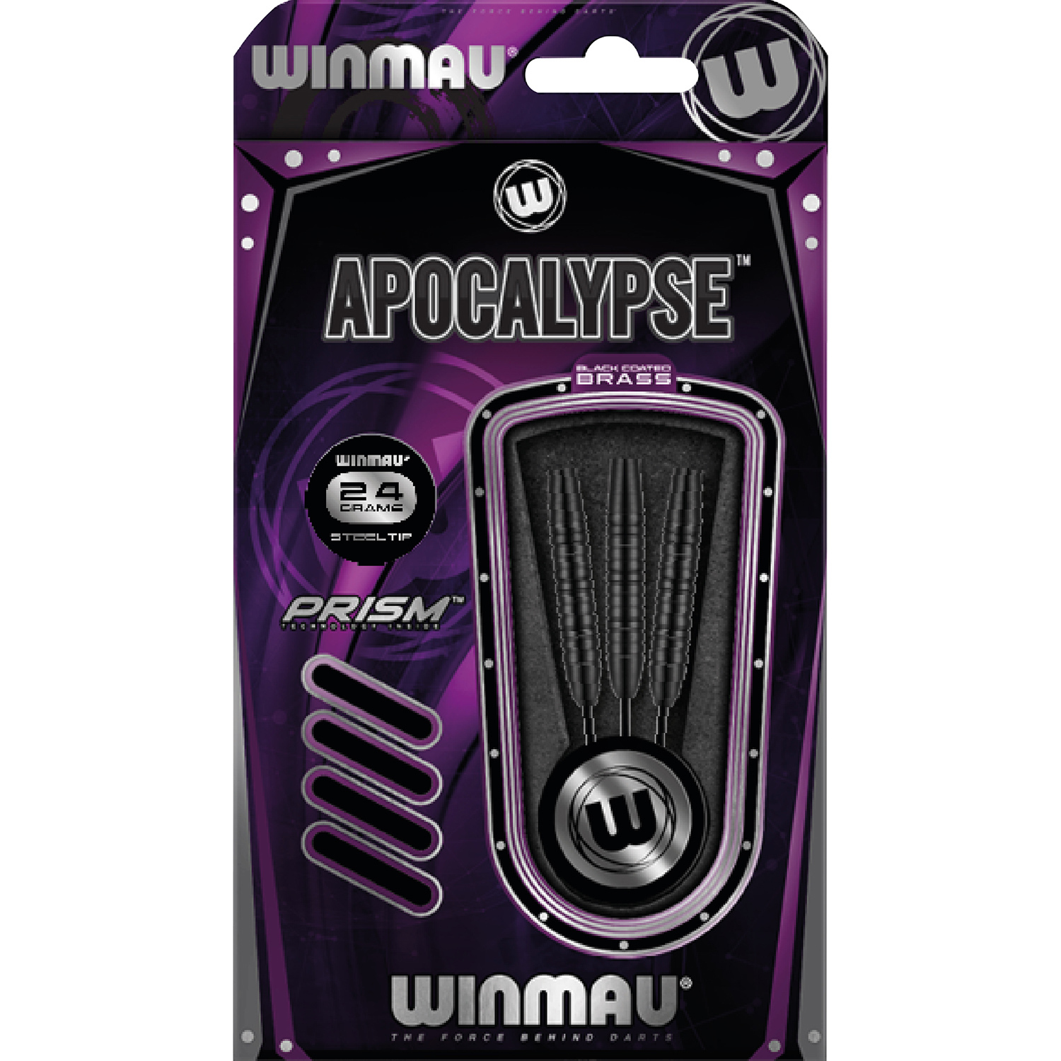 WINMAU Apocalypse brass darts black coated 24 gr