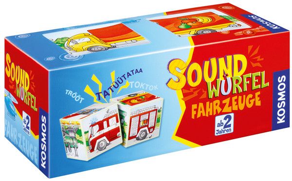 Kosmos Sound Cube Vehicles - Educatief Speelgoed - Meerkleurig