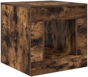 vidaXL Gerookte eik Houten Vakkenkast 50x50 cm