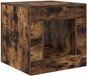 vidaXL Gerookte eik Houten Vakkenkast 50x50 cm