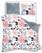 Milagro Verde Housse de couette en coton 220x200cm - Fleurs roses