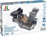 Italeri 2990 F-16 Cockpit Modelbouw Plastic 1:12
